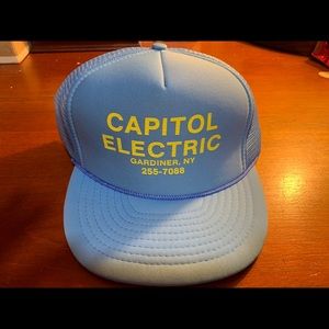 Vintage Capitol Electric Mesh SnapBack Hat/Cap